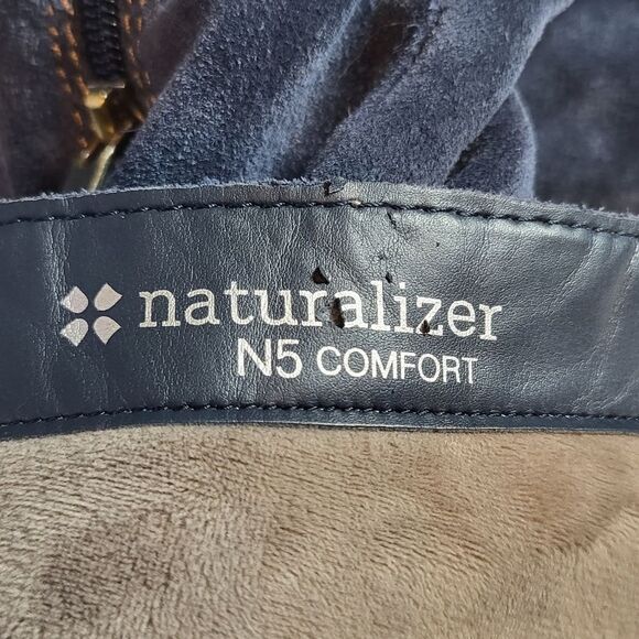 Naturilizer Blue Suede Boots - Picture 3 of 11